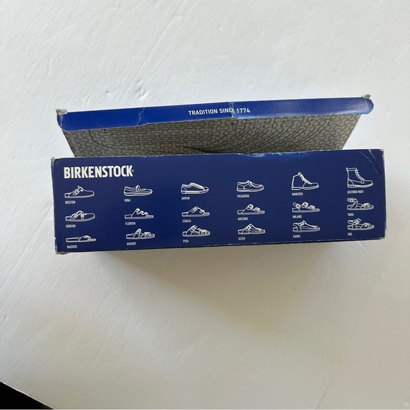 Birkenstock MADRID BIG BUCKLE Navy Blue leather Sandals 38 women’s - Picture 13 of 15